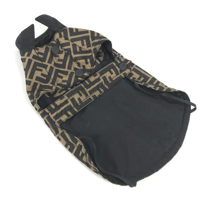 Fendi FENDI Dog Puppy Doggie Zucca dog clothes Dog wear Nylon Brown/Black - view 5