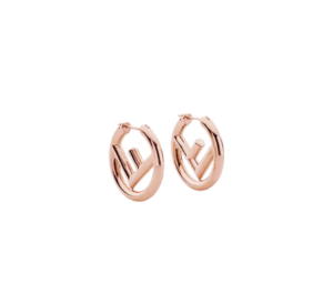Buy Fendi F Is Fendi Earrings In Rose-Gold Finish Metal at Sasom – Authentic and Ready to Ship