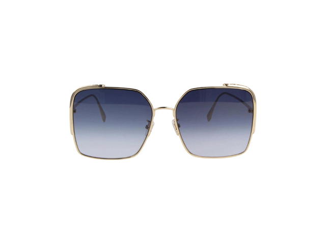 Fendi Fendi FE40038U Sunglasses In Gold Metal Frame With Grey Lens - view 2