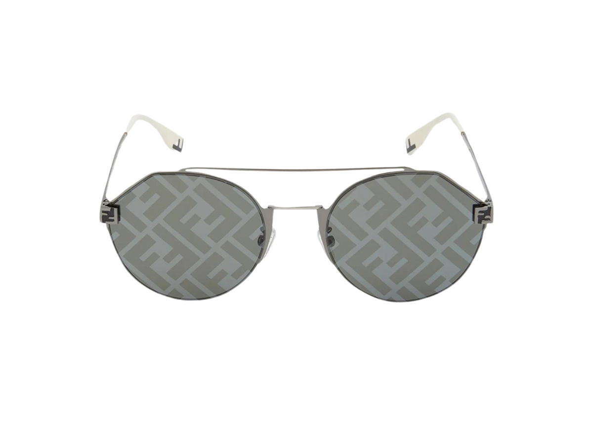 Fendi Fendi FE40060U16X Sunglasses In Server Frame Metal With Silver Lens