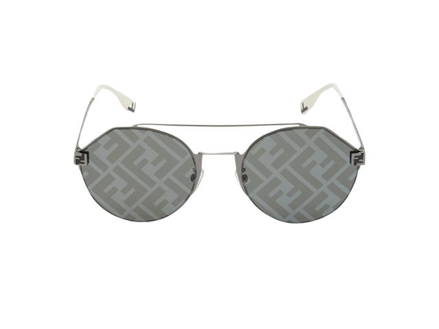 Fendi Fendi FE40060U16X Sunglasses In Server Frame Metal With Silver Lens - view 1