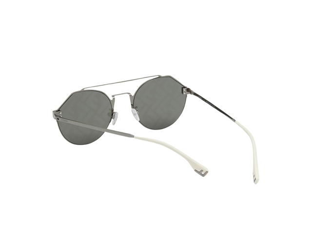 Fendi Fendi FE40060U16X Sunglasses In Server Frame Metal With Silver Lens - view 2