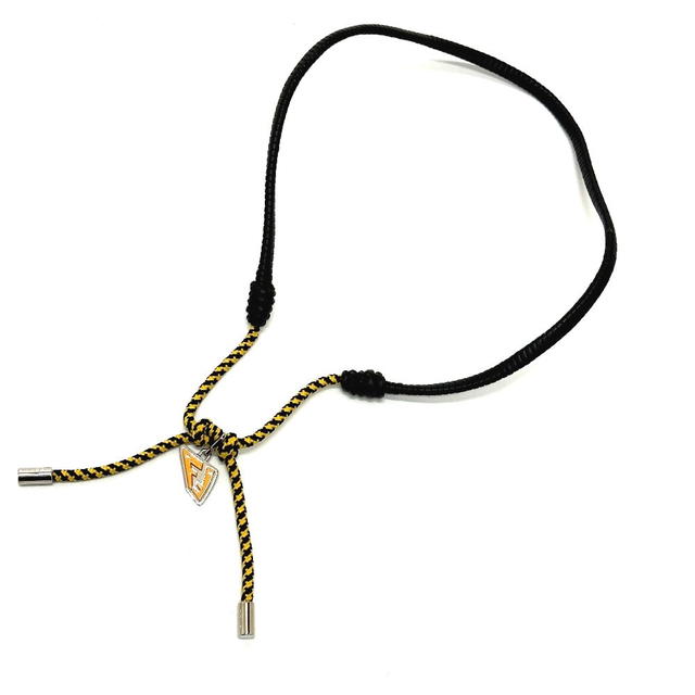 Fendi FENDI FF Vertigo Choker Accessories Necklace Leather / polyester Black/yellow - view 2