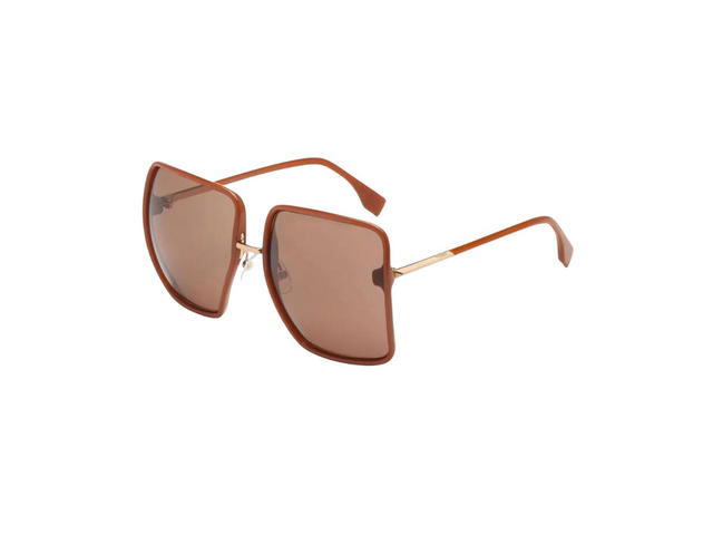 Fendi Fendi FF0402/S Sunglasses In Orange Frame With Brown Len - view 1