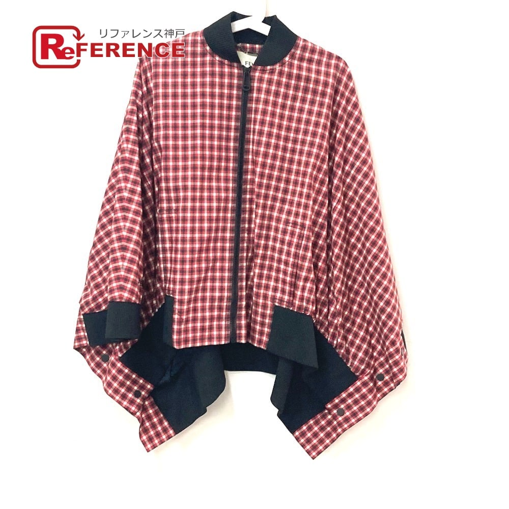 Fendi FENDI FJ6898 Check logo poncho Apparel Long Sleeve Outerwear Jumpers Jacket