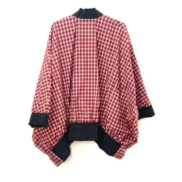 Fendi FENDI FJ6898 Check logo poncho Apparel Long Sleeve Outerwear Jumpers Jacket - view 3