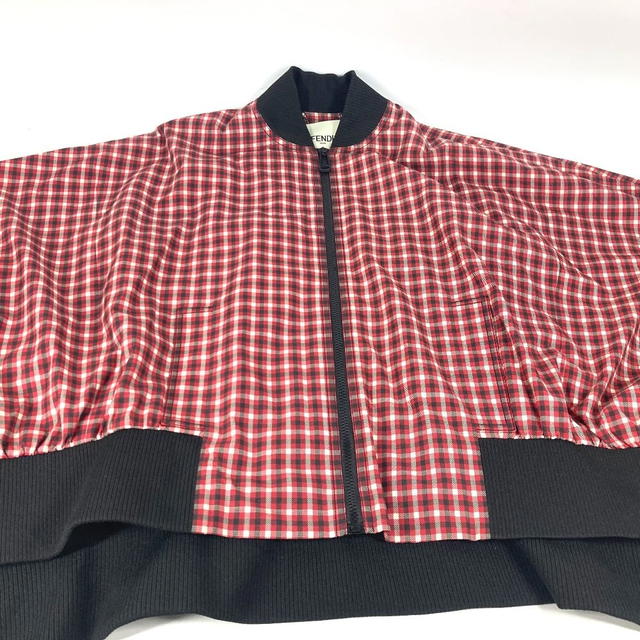 Fendi FENDI FJ6898 Check logo poncho Apparel Long Sleeve Outerwear Jumpers Jacket - view 4
