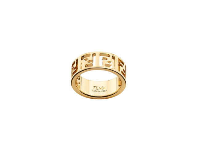 Fendi Fendi Forever Fendi Ring In Gold-Finish Metal - view 1