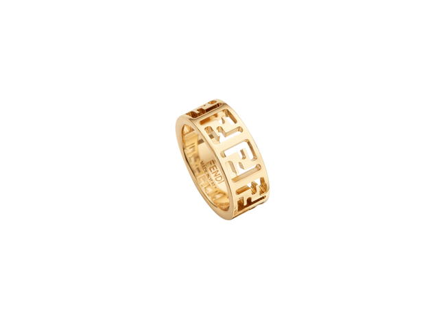 Fendi Fendi Forever Fendi Ring In Gold-Finish Metal - view 2