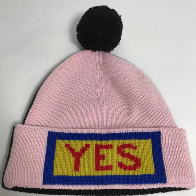 Fendi FENDI FXQ056 Bicolor with logo pompom beanie hat knit hat knit cap - view 4