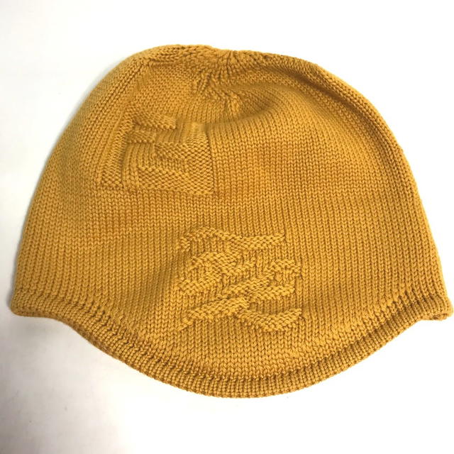 Fendi FENDI FXQ056 logo beanie hat knit hat knit cap Knit hat wool yellow - view 4