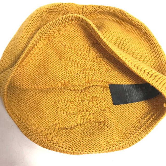 Fendi FENDI FXQ056 logo beanie hat knit hat knit cap Knit hat wool yellow - view 5