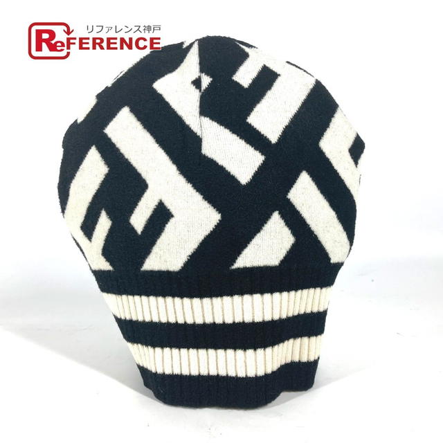 Fendi FENDI FXQ538 Bicolor Zucca logo beanie hat knit hat knit cap Knit hat - view 1