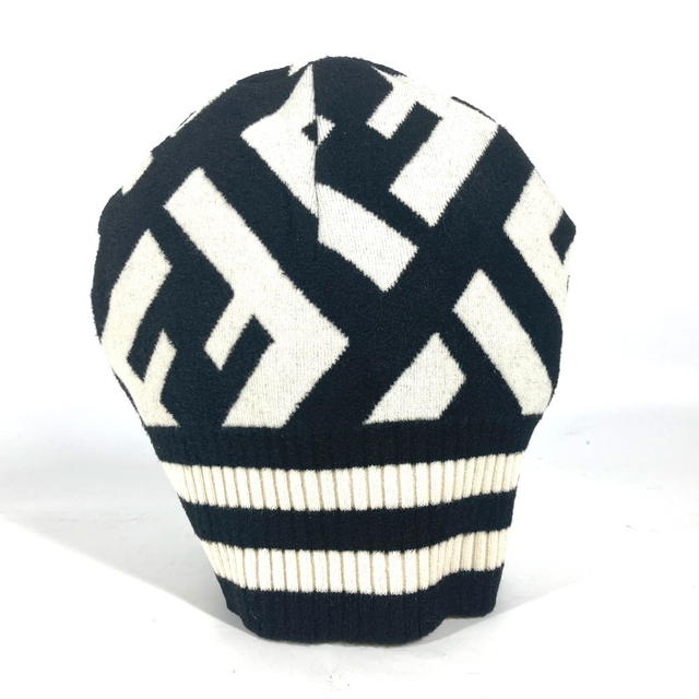 Fendi FENDI FXQ538 Bicolor Zucca logo beanie hat knit hat knit cap Knit hat - view 2