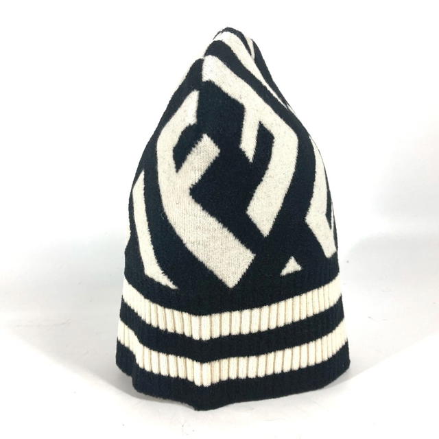 Fendi FENDI FXQ538 Bicolor Zucca logo beanie hat knit hat knit cap Knit hat - view 4