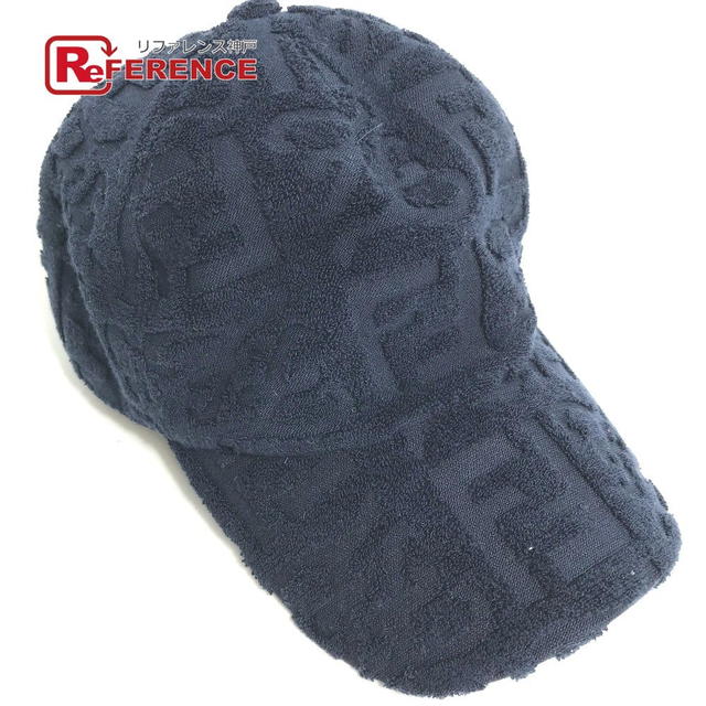 Fendi FENDI FXQ768 Zucca Pile hat cap baseball cap cotton / Nylon Navy - view 1