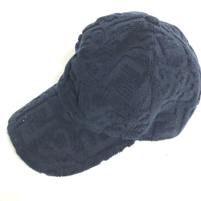 Fendi FENDI FXQ768 Zucca Pile hat cap baseball cap cotton / Nylon Navy - view 3