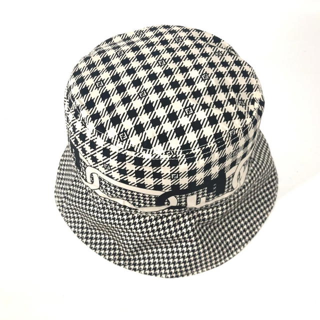 Fendi FENDI FXQ801 Houndstooth hat bucket hat bob hat Nylon Black/White - view 5