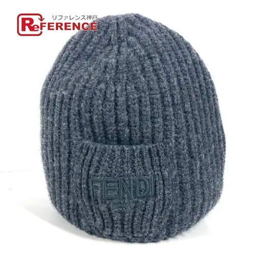 Buy FENDI FXQ959 with logo pocket beanie hat knit hat knit cap Knit hat Unused at Sasom – Authentic and Ready to Ship