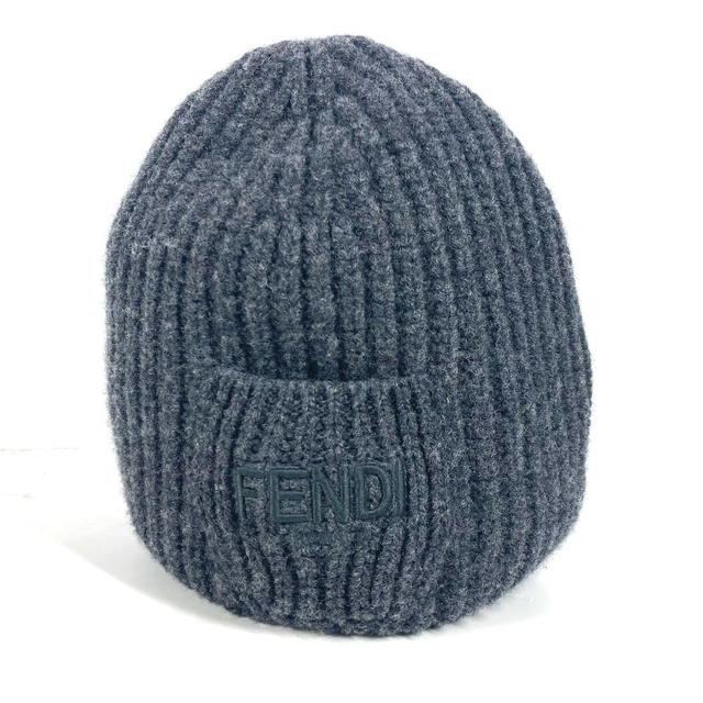 Fendi FENDI FXQ959 with logo pocket beanie hat knit hat knit cap Knit hat Unused - view 2