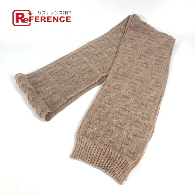 Fendi FENDI FXT283 Logo FF Scarf Nylon / Rayon Beige - view 1
