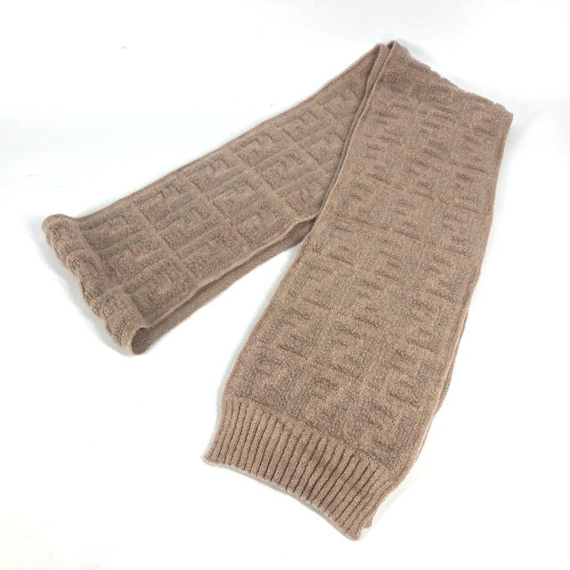 Fendi FENDI FXT283 Logo FF Scarf Nylon / Rayon Beige - view 2