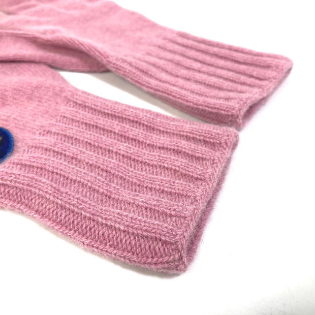 Fendi FENDI FXY554 Zucca patch glove logo gloves Wool / Cashmere pink - view 4