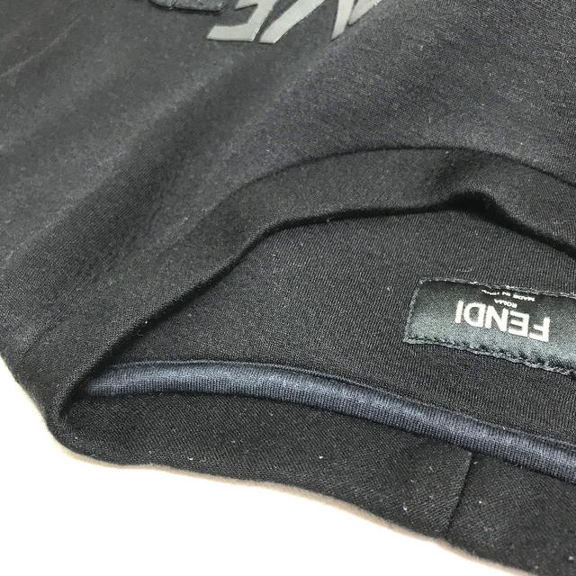 Fendi FENDI FY0812 Rubber logo sweat Apparel Tops trainer Rayon Black - view 4