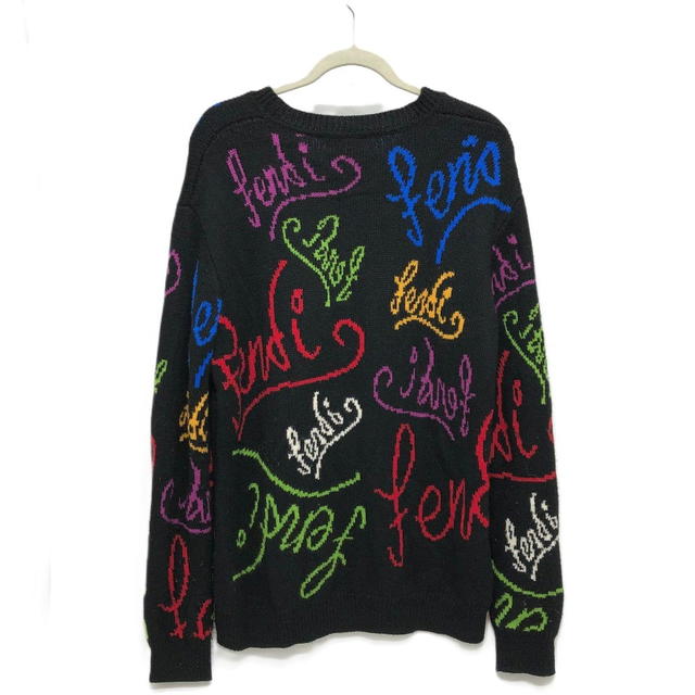 Fendi FENDI FZY463 AH3E 21AW Logo Multicolore ARTIST ALLOVER Crew Neck Top sweater - view 3