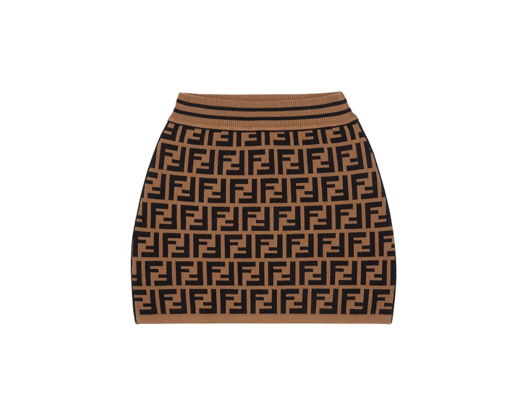 Fendi Fendi Knitted Junior Skirt With FF Motif