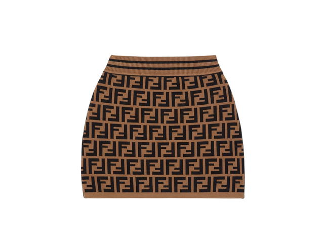 Fendi Fendi Knitted Junior Skirt With FF Motif - view 2
