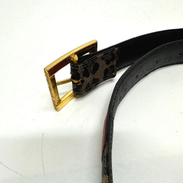Fendi FENDI Leopard belt Canvas/Leather Brown/Red/GoldHardware - view 5