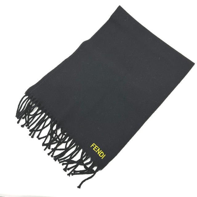 Fendi FENDI Leopard motif  Scarf wool Black - view 2