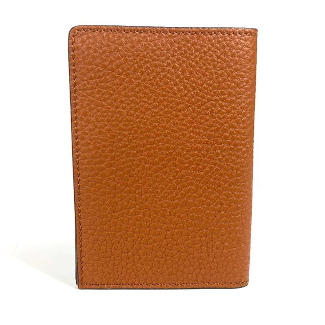 Fendi FENDI logo Passport Cover Stationery passport case Leather Brown - view 3
