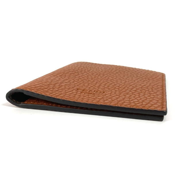 Fendi FENDI logo Passport Cover Stationery passport case Leather Brown - view 4