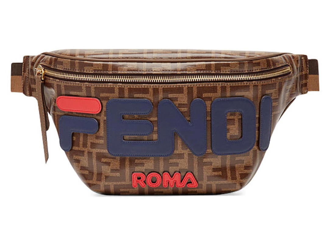 Fendi Fendi Mania Belt Bag FF Brown