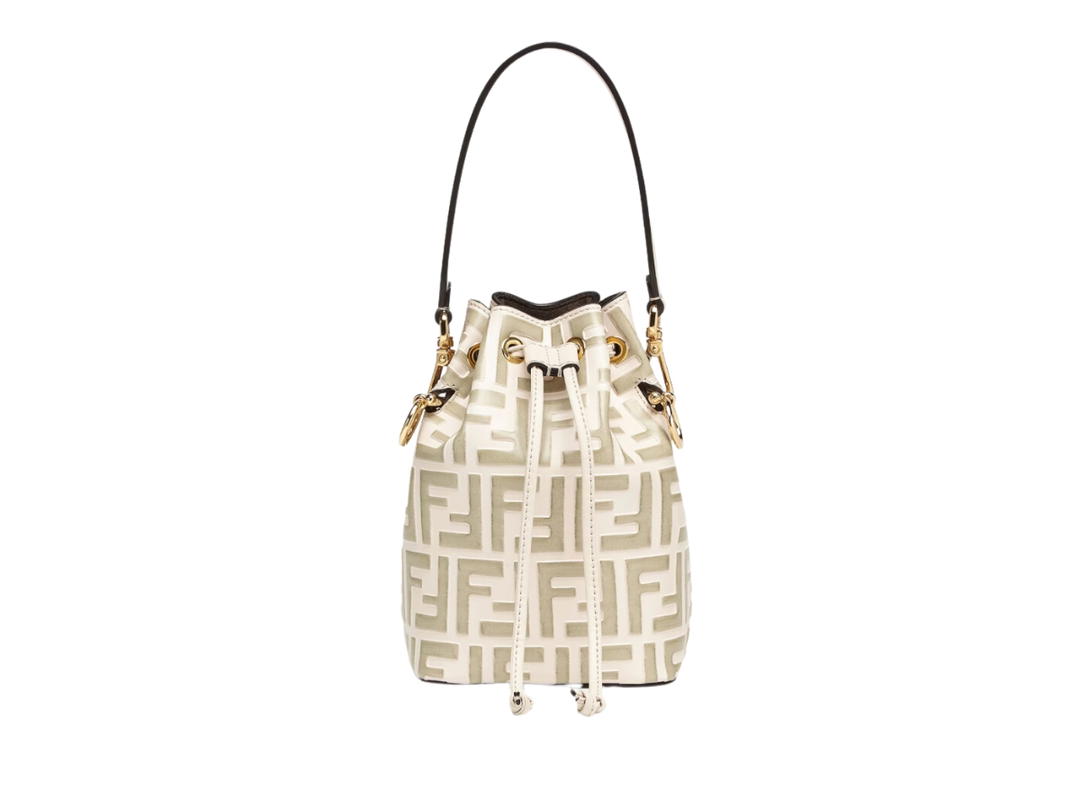 Fendi Fendi Mon Tresor Mini-Bag In Beige Leather With Gold-Finish Metalware Beige