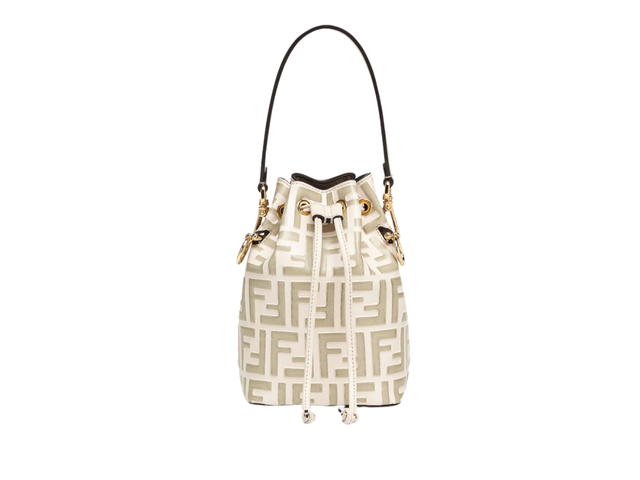 Fendi Fendi Mon Tresor Mini-Bag In Beige Leather With Gold-Finish Metalware Beige - view 1