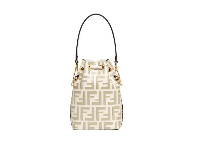 Fendi Fendi Mon Tresor Mini-Bag In Beige Leather With Gold-Finish Metalware Beige - view 3