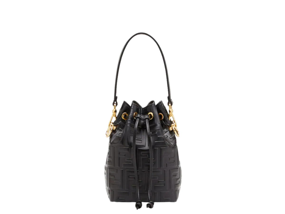 Fendi Fendi Mon Tresor Mini Bag In Leather With Gold-Finish Metalware Black