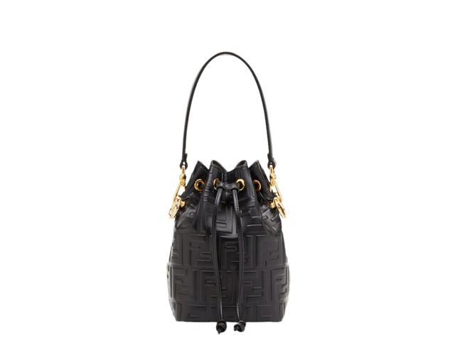Fendi Fendi Mon Tresor Mini Bag In Leather With Gold-Finish Metalware Black - view 1