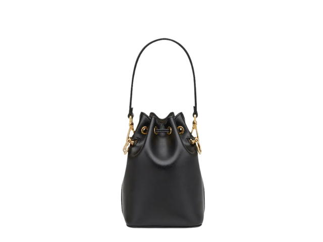Fendi Fendi Mon Tresor Mini Bucket Bag In Leather With Gold-Finish Metalware Black - view 2