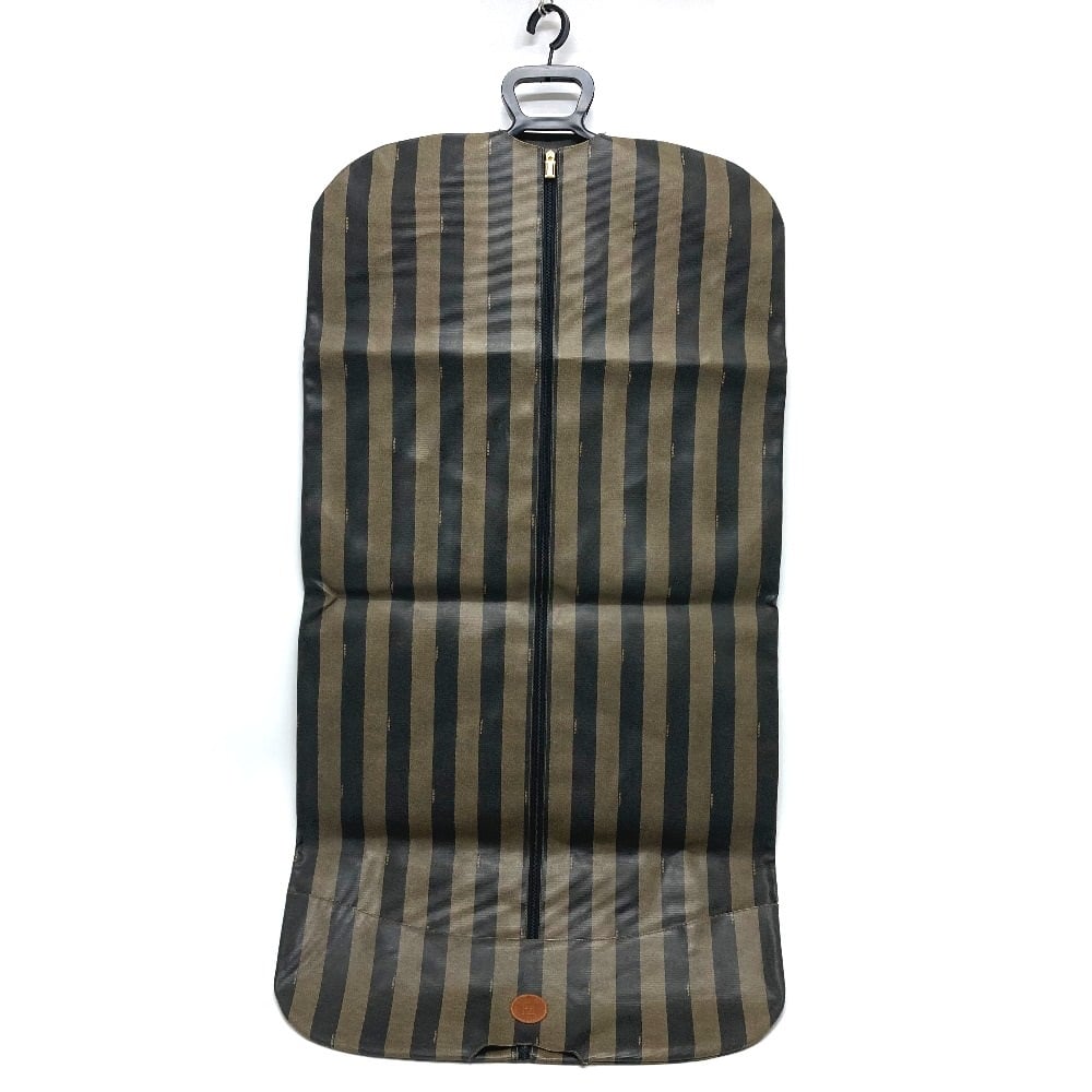 Fendi FENDI Pecan pattern Garment case Costume Cover Garment bag Leather/PVC Brown