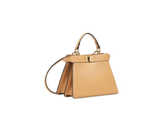 Fendi Fendi Peekaboo ISeeU Petite In Beige Padded Nappa Leather Bag With Gold-Finish Metalware - view 2