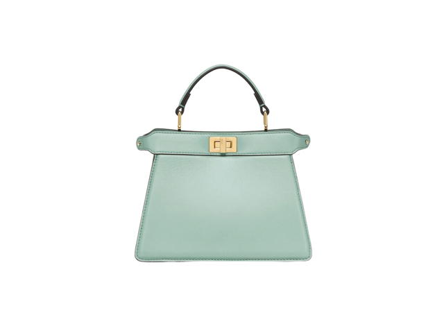 Fendi Fendi Peekaboo ISeeU Petite In Mint Green Padded Nappa Leather Bag With Gold-Finish Metalware - view 1