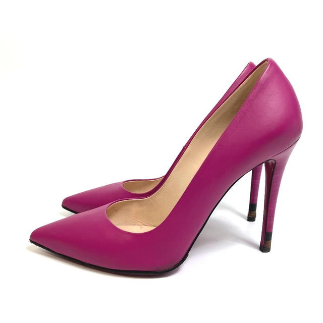 Fendi FENDI Pointed toe High heels pumps Leather purple 9 - view 3