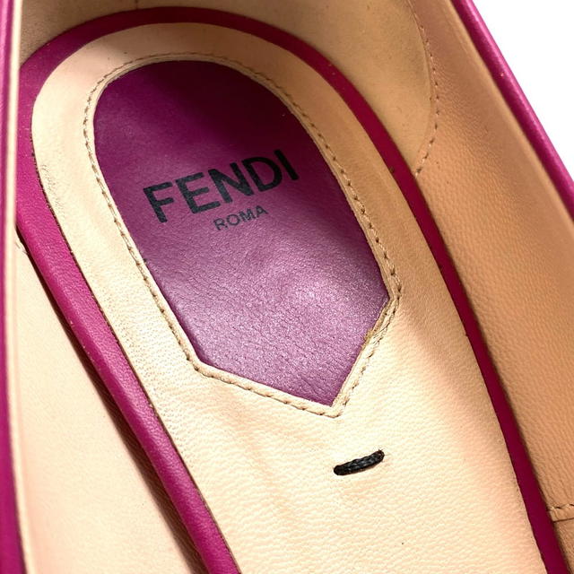 Fendi FENDI Pointed toe High heels pumps Leather purple 9 - view 5
