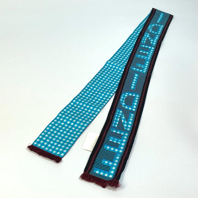 Fendi FENDI Rappy logo Bandeau Scarf silk Blue - view 2