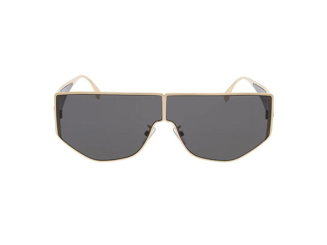 Fendi Fendi Shield Sunglasses In Metal Frame With Grey Lens - view 1