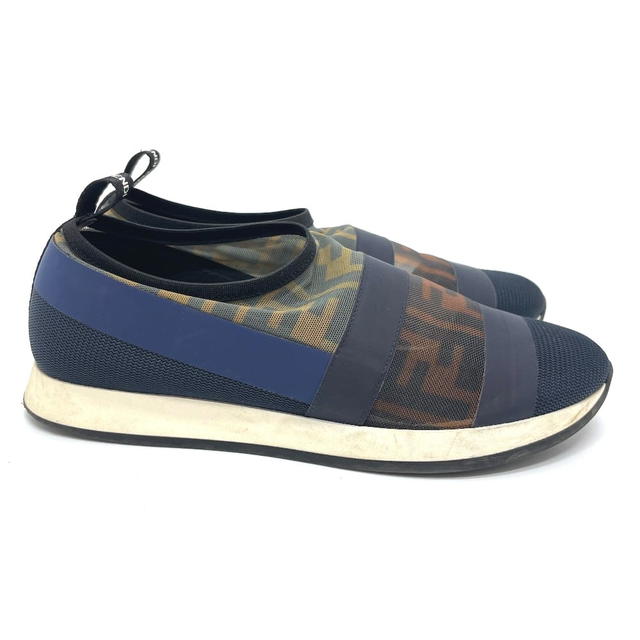 Fendi FENDI Sports Zucca FF Sneakers mesh Brown x navy - view 4